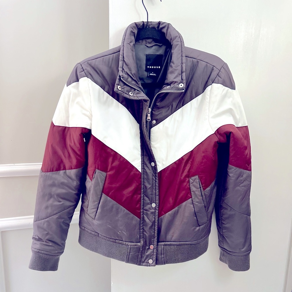 Trouvé Chevron Jacket from Nordstrom.   Size Small. Like new